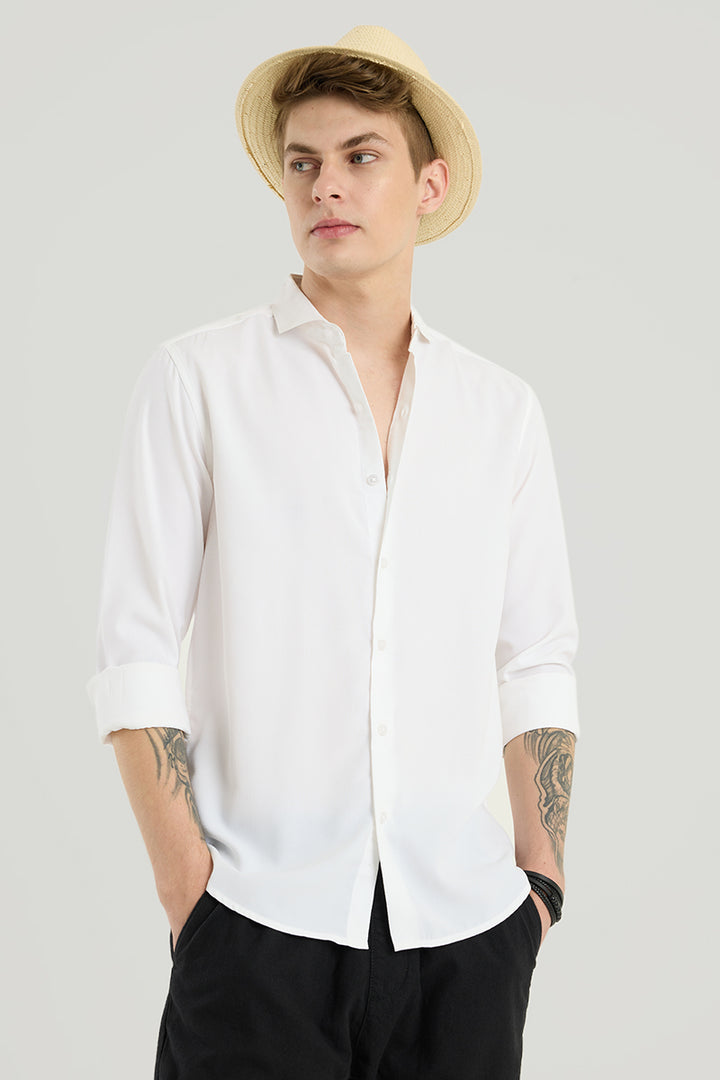 White French Collar Shirt