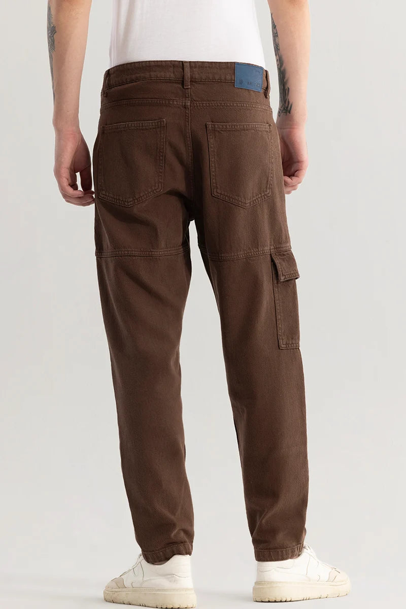 Trendtwill Brown Relaxed Fit Jeans