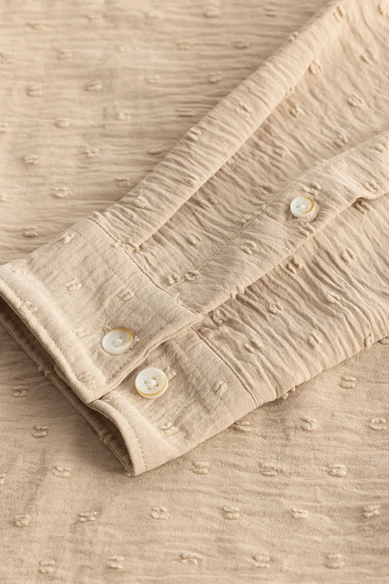 Texturity Textured Beige Shirt