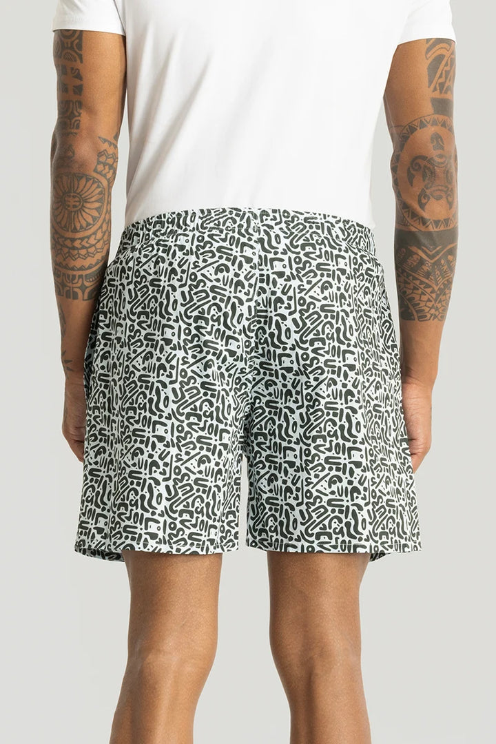 Massimo Light Blue Abstract Boxers