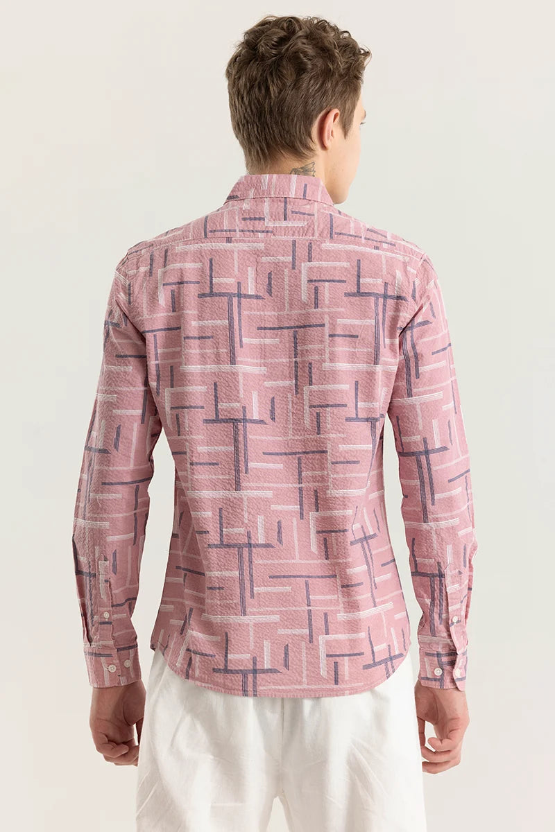 Azuregrid Abstract Pink Shirt