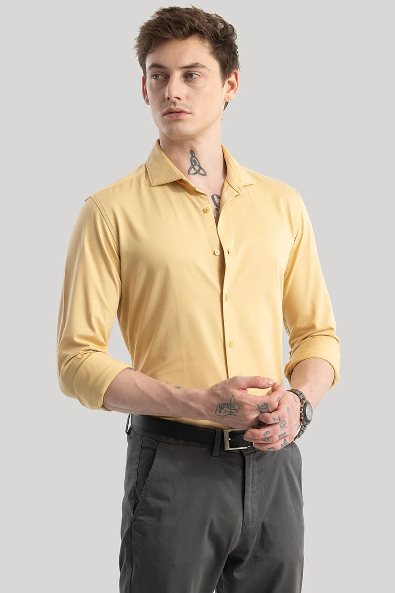 Ulrik Yellow Plain Shirt