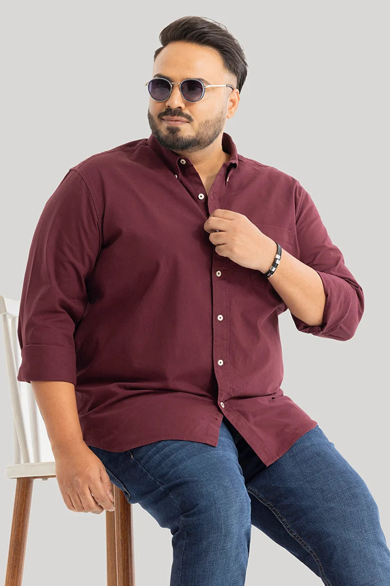 Lucia Maroon Plain Shirts