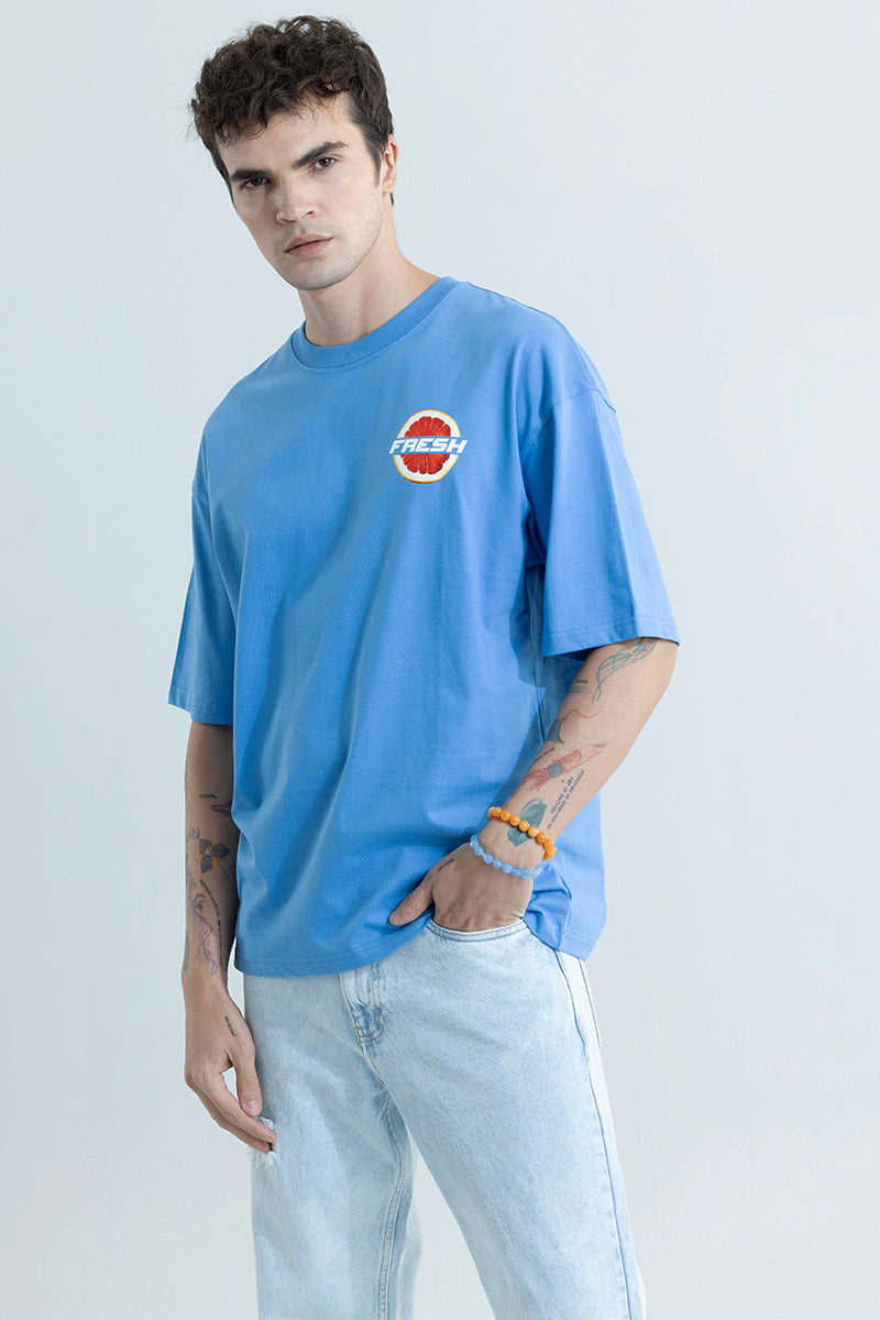 Fresh Blue Oversized T-Shirt