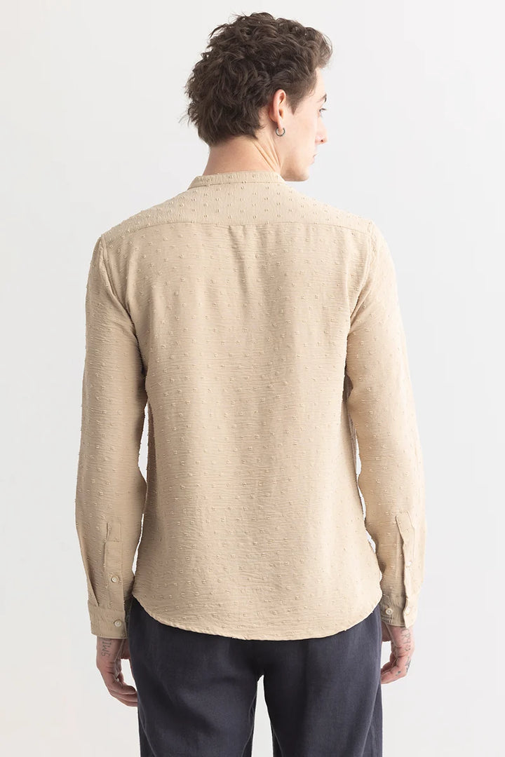 Texturity Textured Beige Shirt