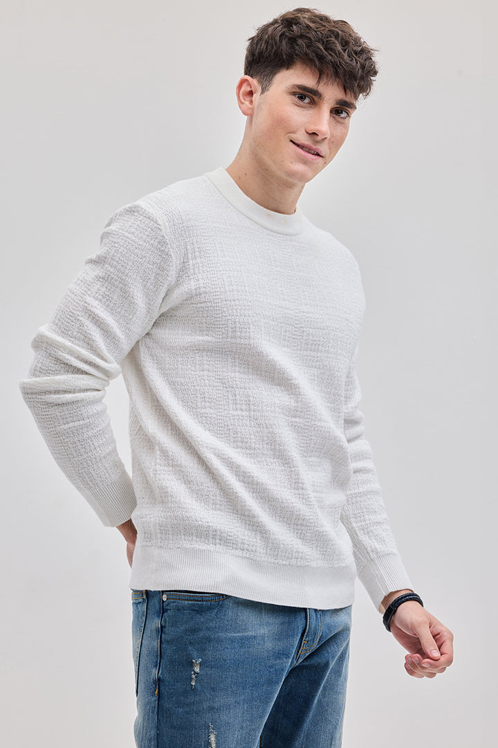 White Knitted Sweater