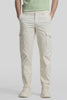 Cream Slim Fit Cargo Pants