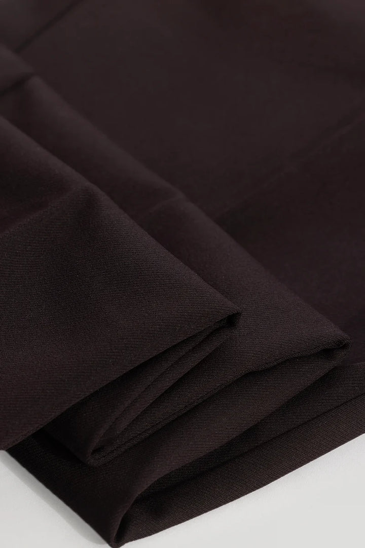 Dark Brown Slim Fit Trousers