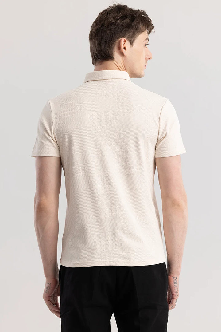 Meteor Cream Polo T-Shirt