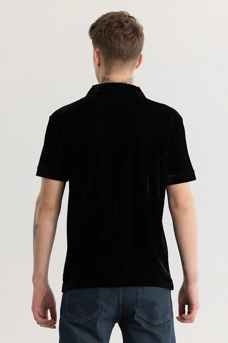 Morten Black Velvet Shirt