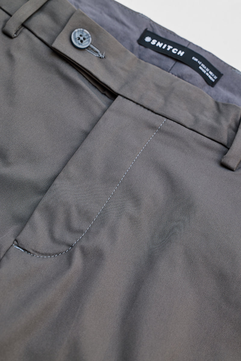 Grey Slim Fit Chinos