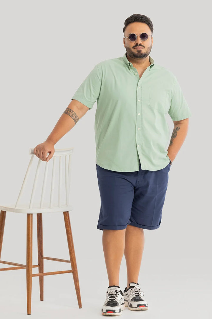 Downtown Mint Oxford Plus Size Shirt