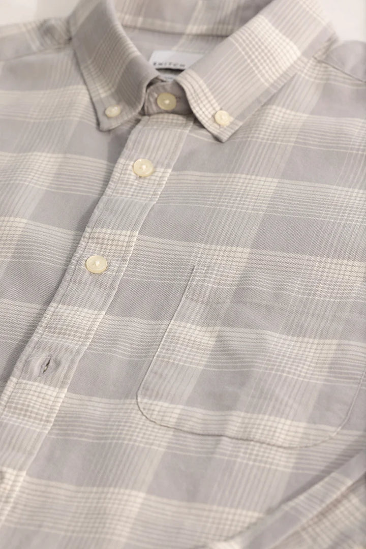 Grey Checks Oxford Shirt