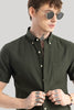 Vidar Olive Plain Shirts