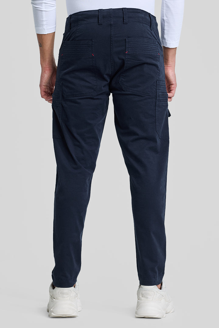 Navy Slim Fit Cargo Pants