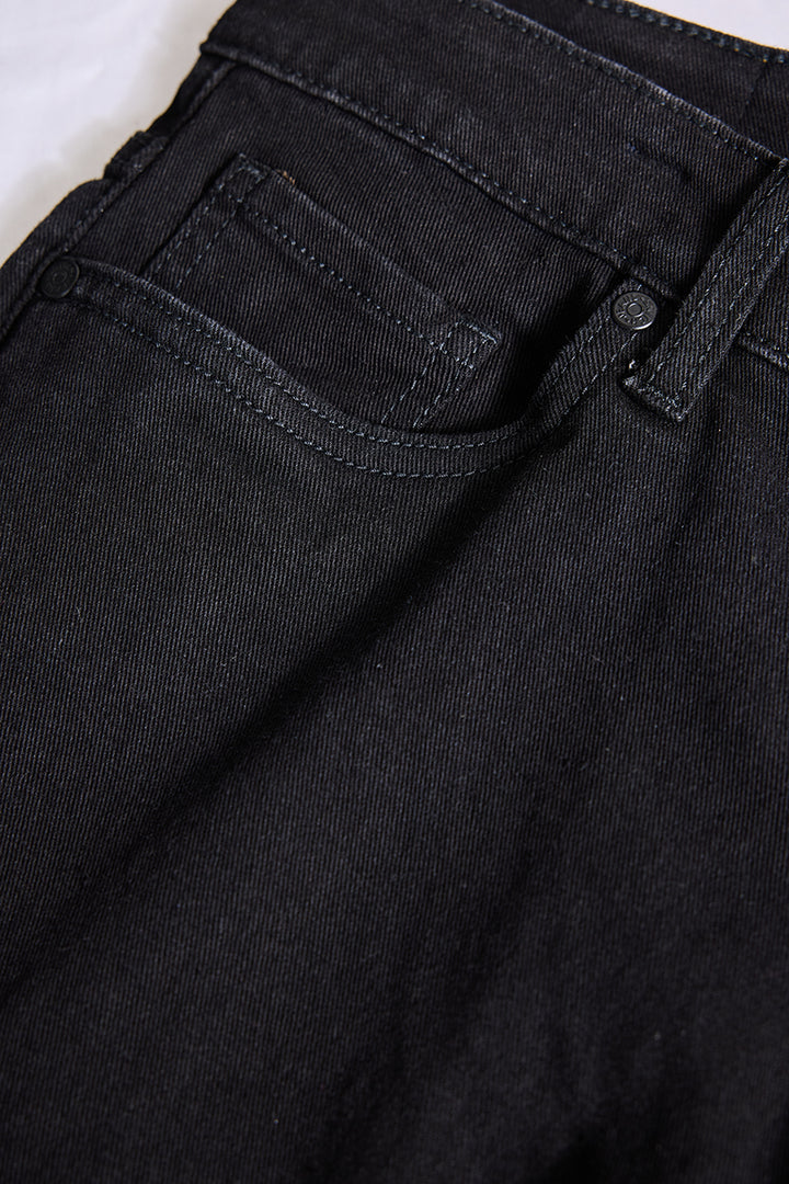 Black Tapered Fit Jeans