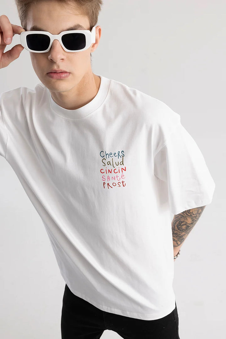 Toasti White Oversized T-Shirt