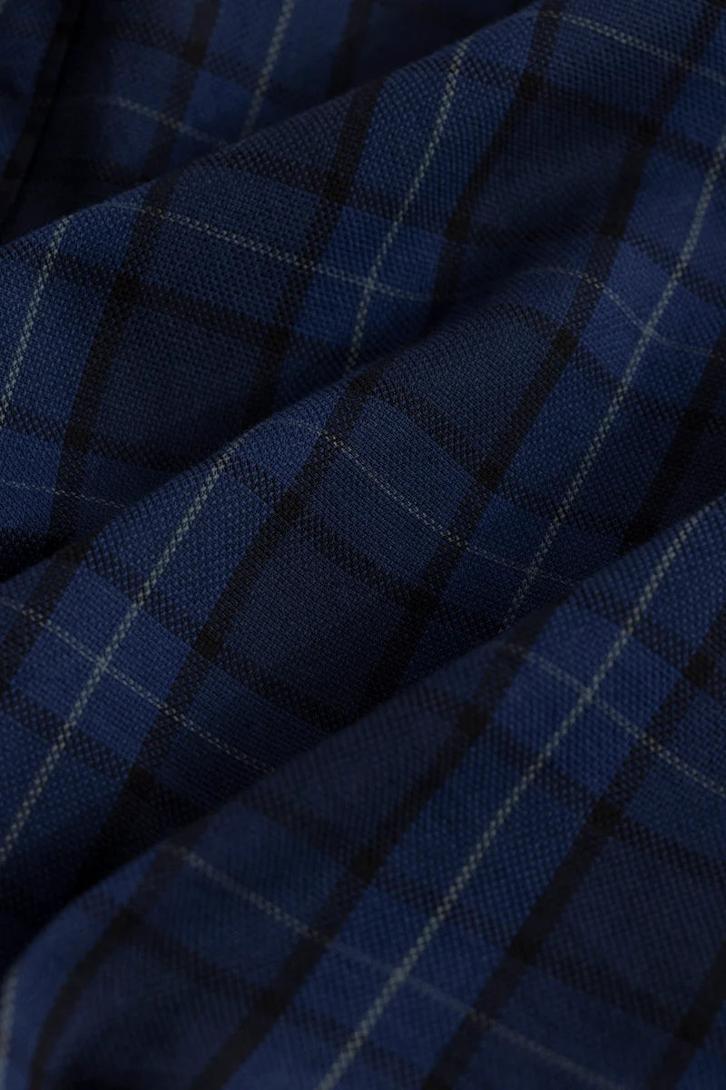 Enzo Blue Checks Shirt