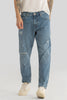 Vault Blue Distressed Baggy Fit Jeans