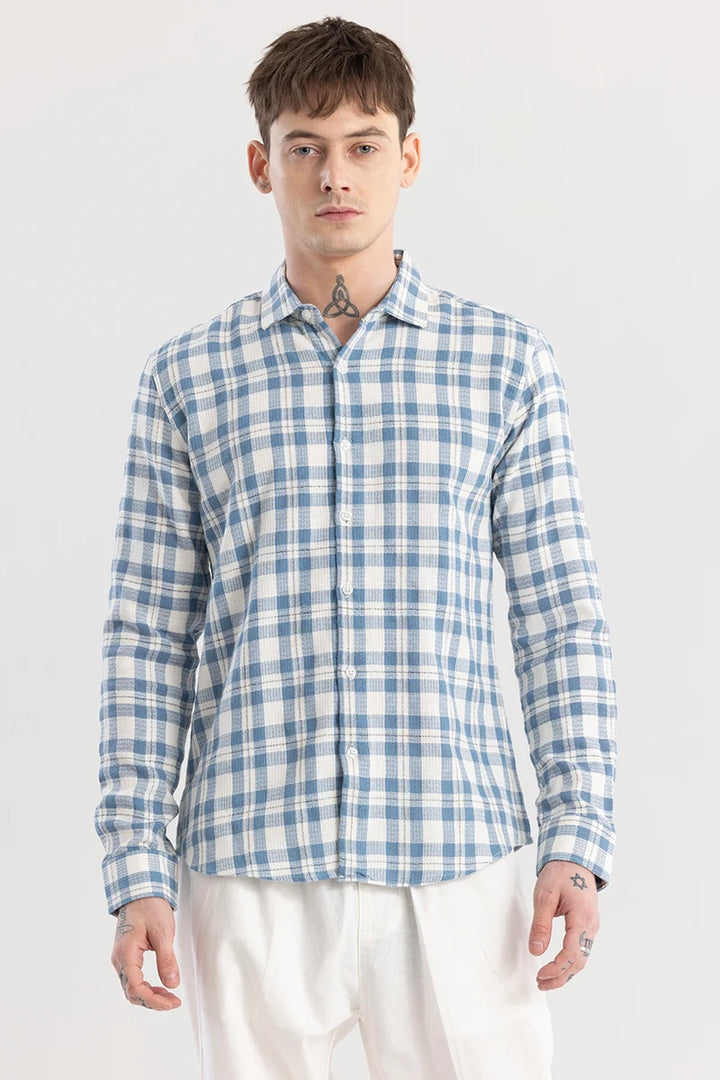 Siren Blue Checks Shirt