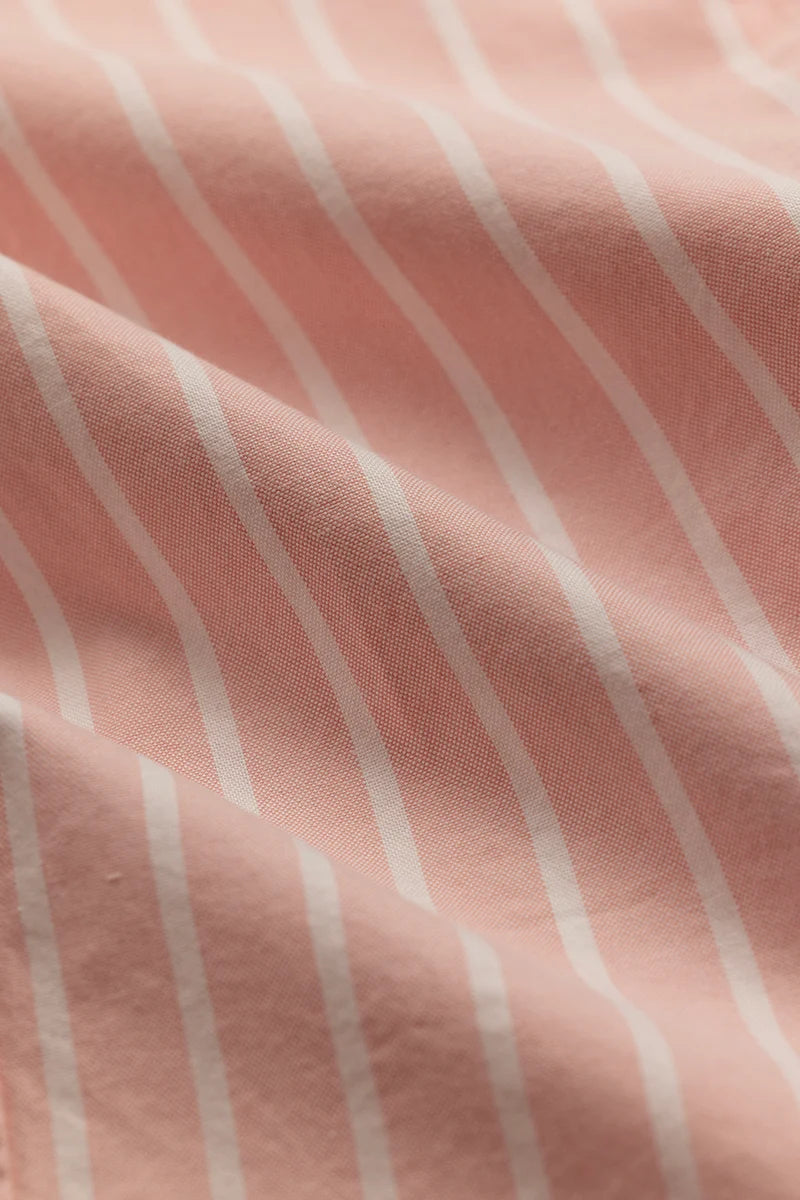 Bodil Peach Striped Shirt