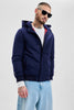 Navy Hooded Puffer Jacket