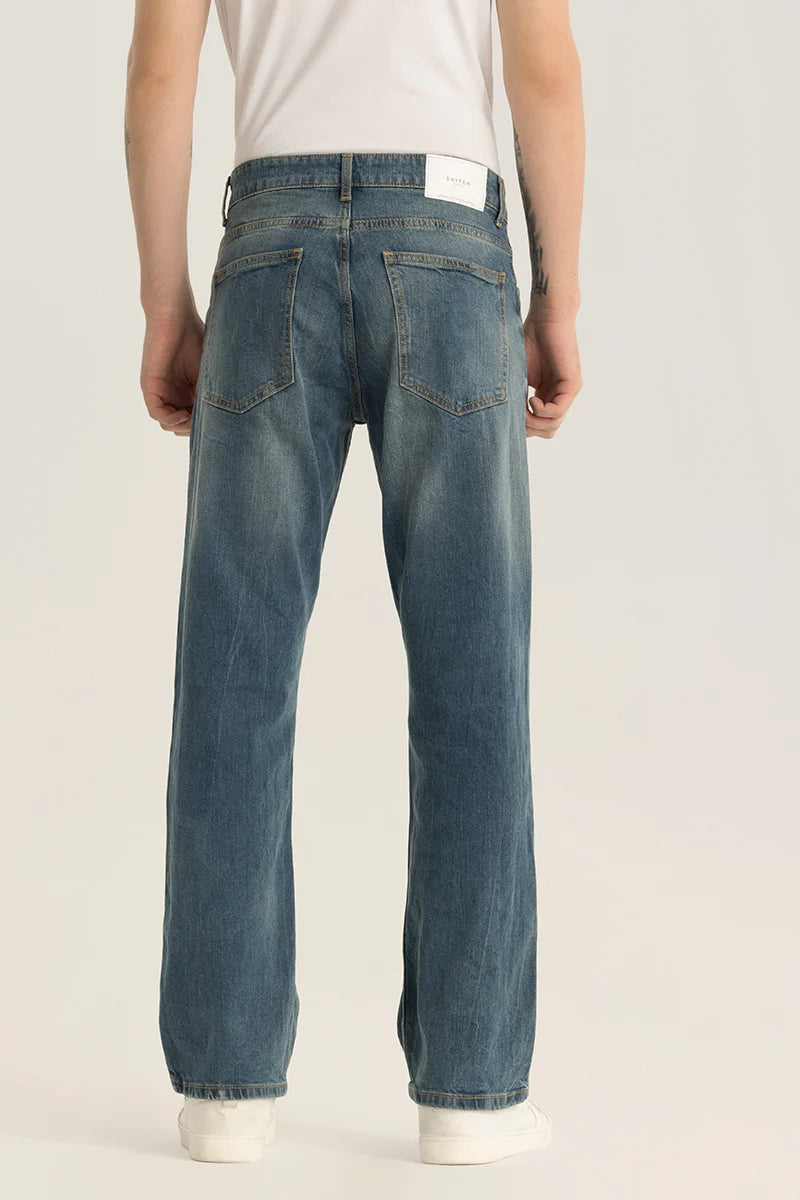 Vanguard Blue Distressed Bootcut Jeans