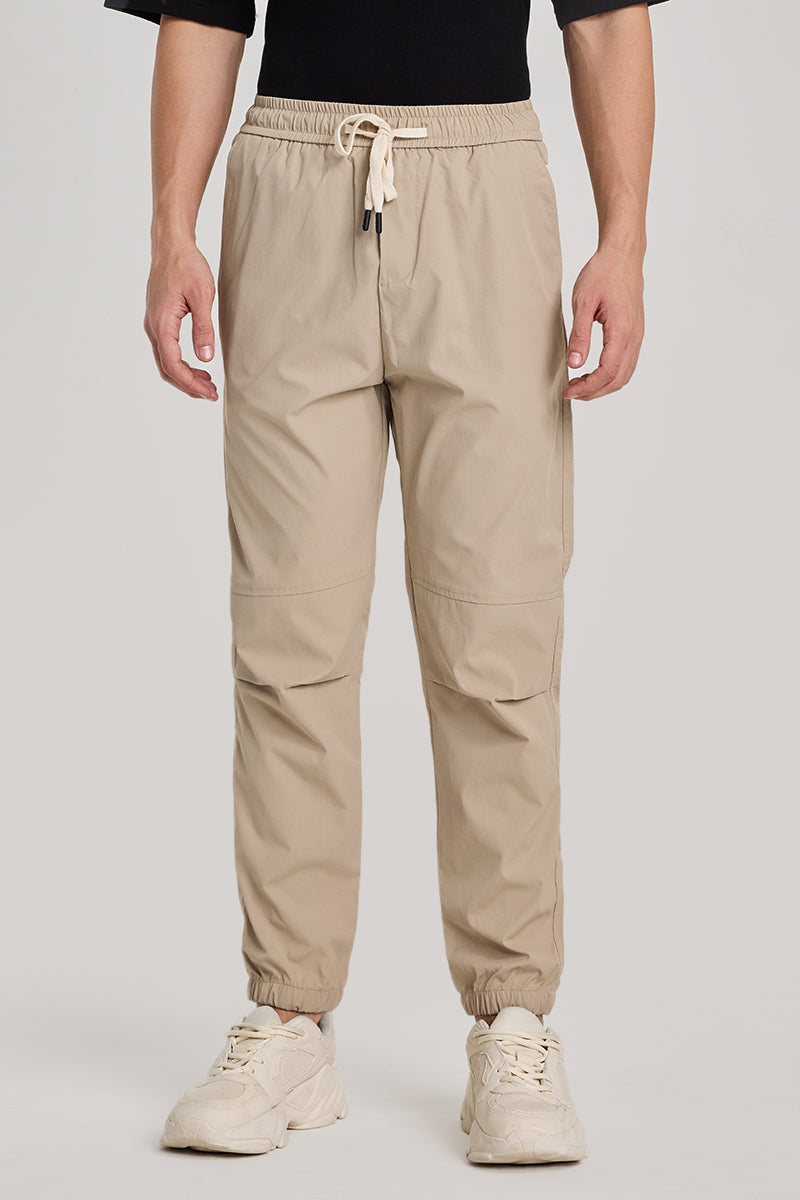 Beige Relaxed Fit Jogger