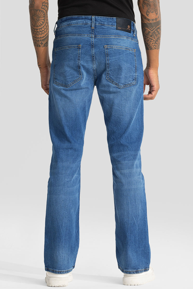 Blue Bootcut Jeans