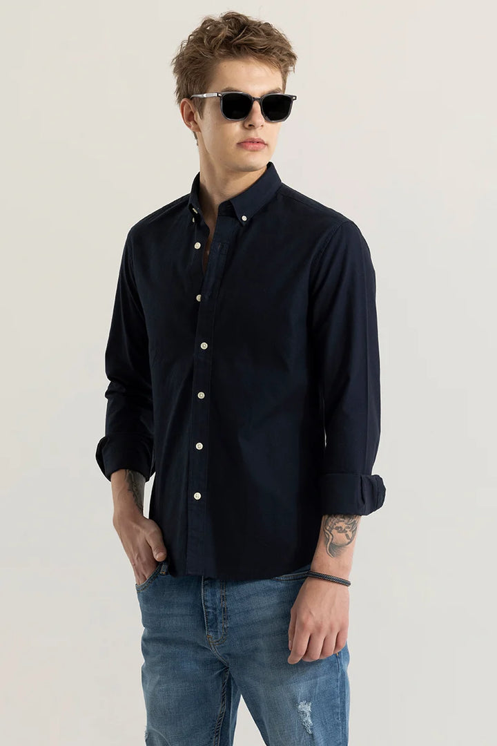 ClassicContour Plain Navy Shirt