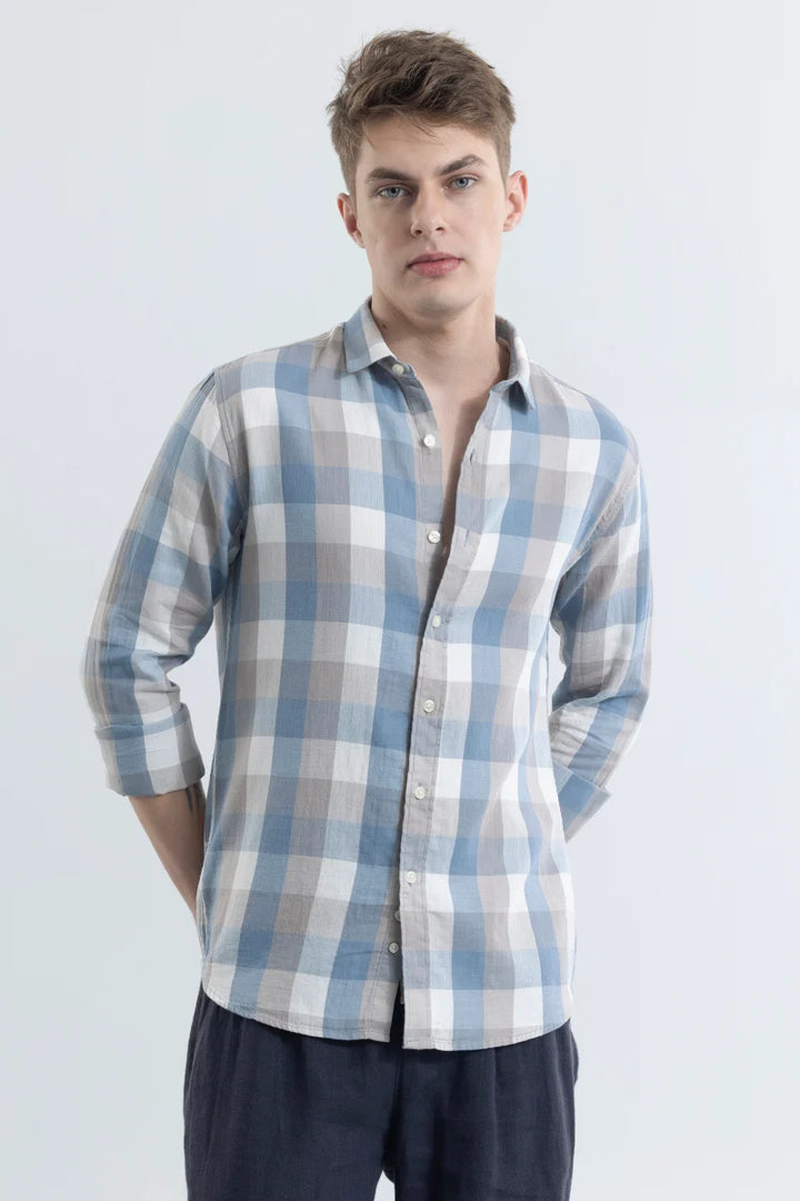 Corrado Blue Checks Shirt