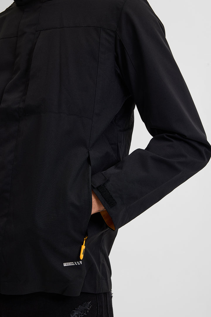 Black Water-Resistant Jacket