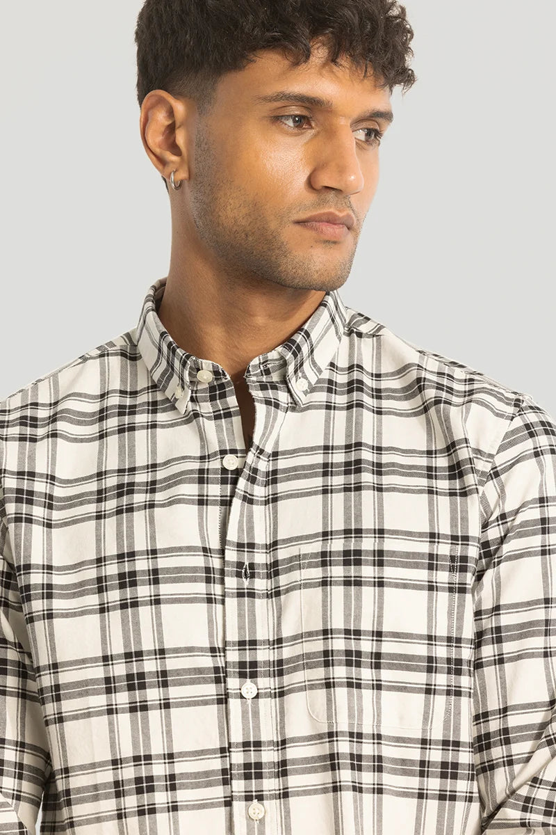 White Checks Oxford Shirt