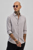 Light Grey Stripes Slim Fit Shirt