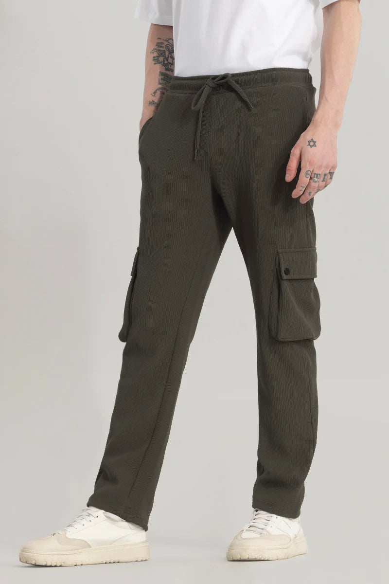 Pockethrive Olive Corduroy Cargo Pant