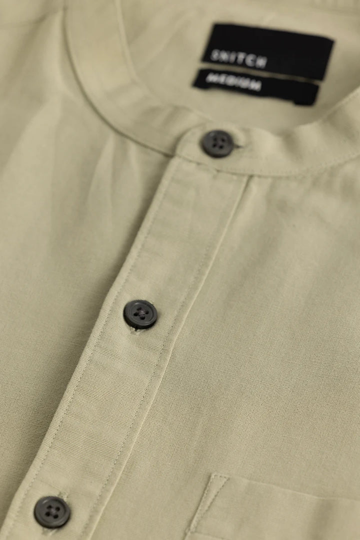 Viggo Plain Beige Shirt