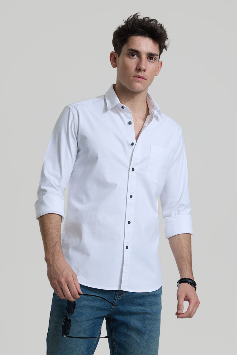 White Slim Fit Shirt