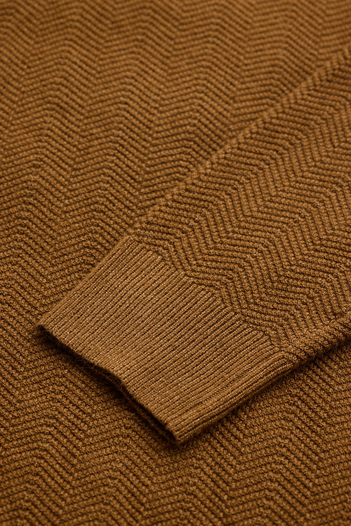 Brown Knitted Sweater