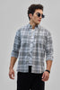 Grey Oxford Checks Shirt