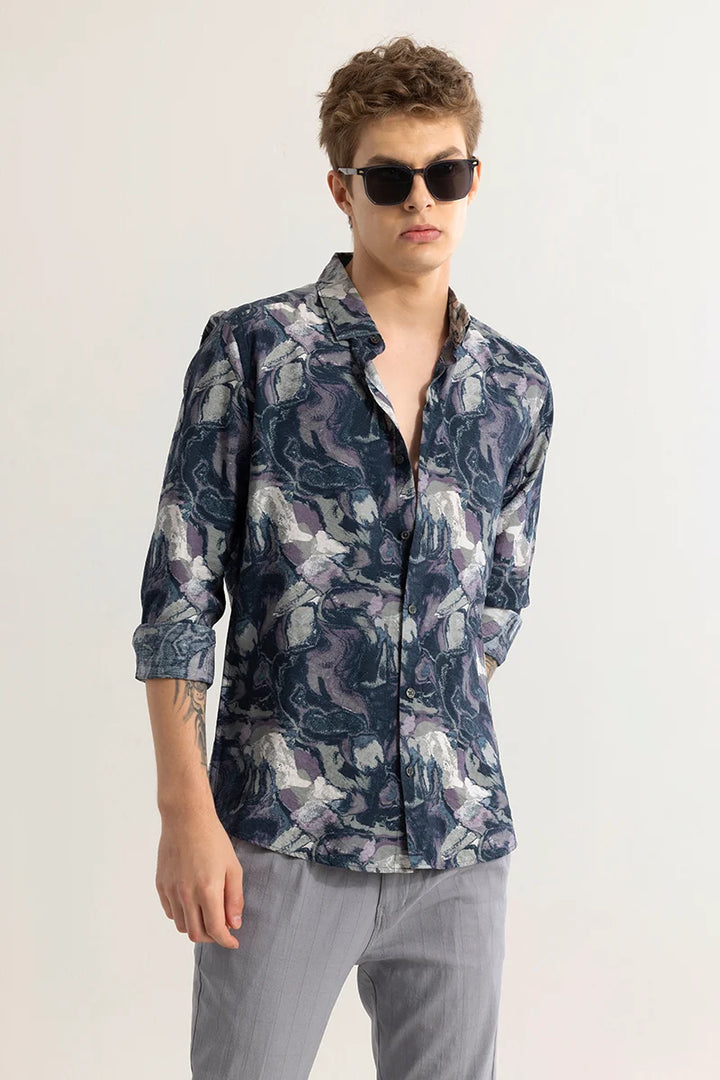 Camofrost Abstract Blue Shirt