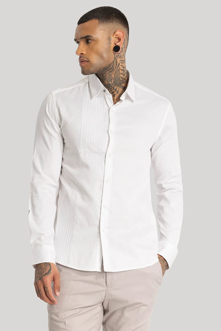 White Embroidered Shirt