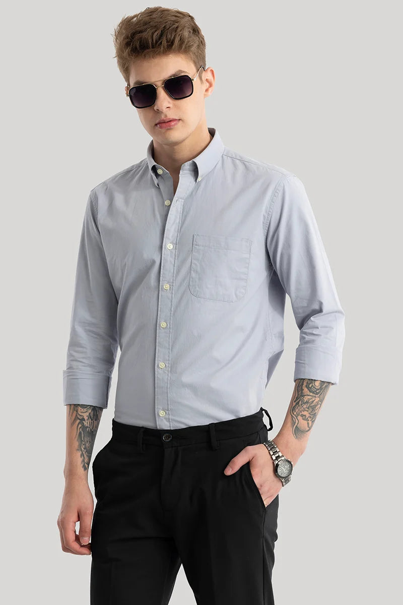 Grey Oxford Shirt