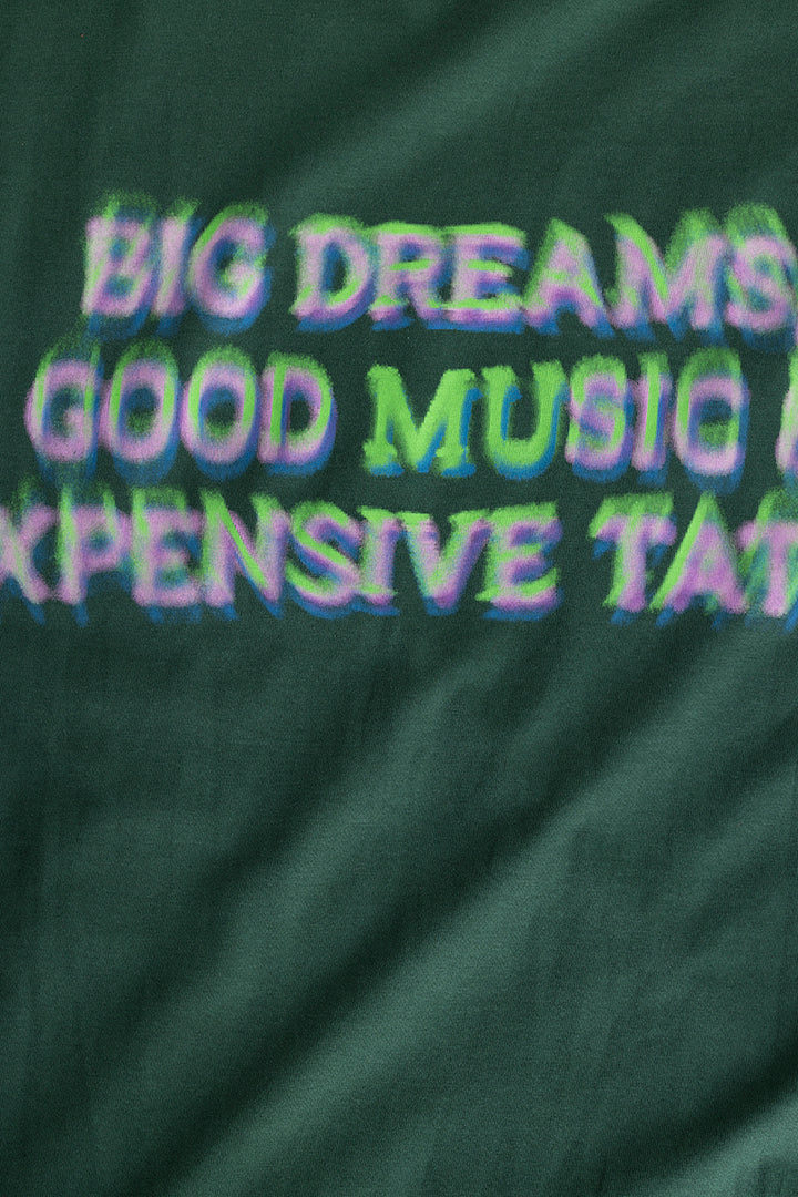 Big Dreams Green Oversized T-Shirt