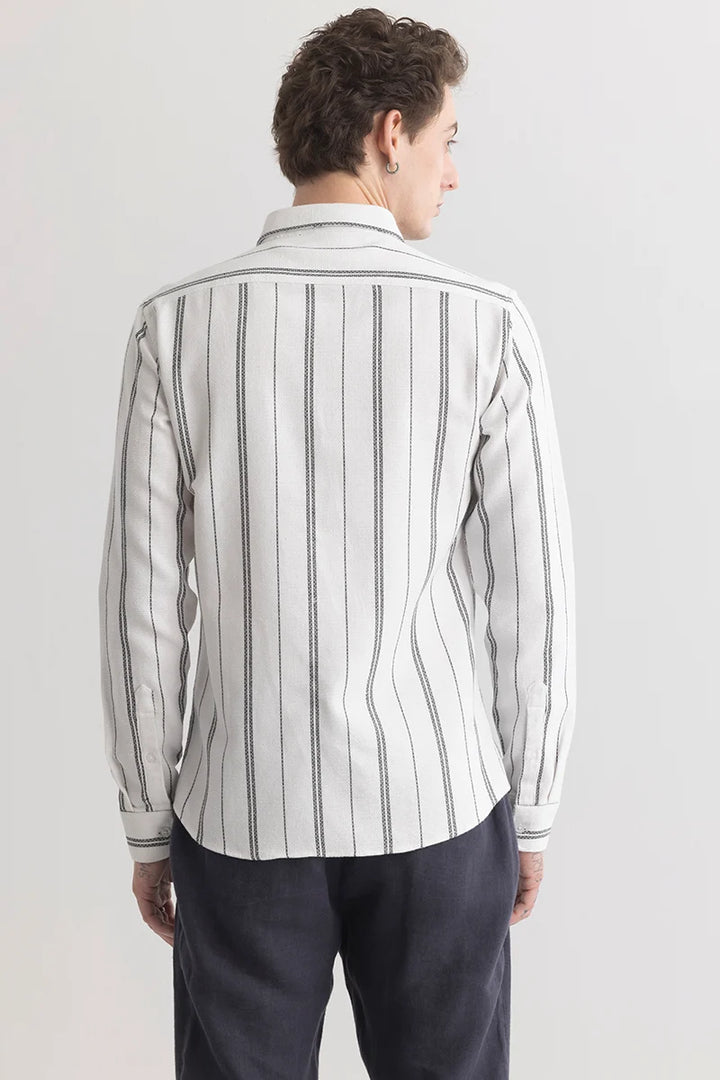 Stripient Stripe White Shirt