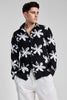 Black Floral Printed Shirt