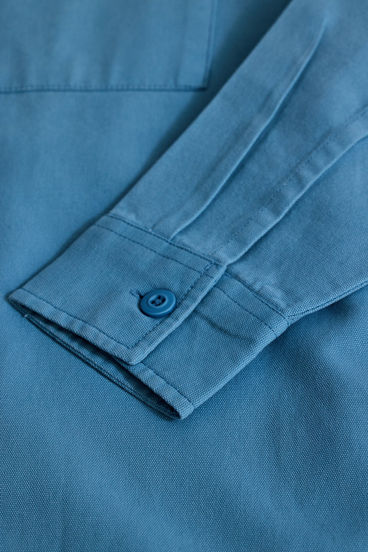 Blue Relaxed Fit Overshirt