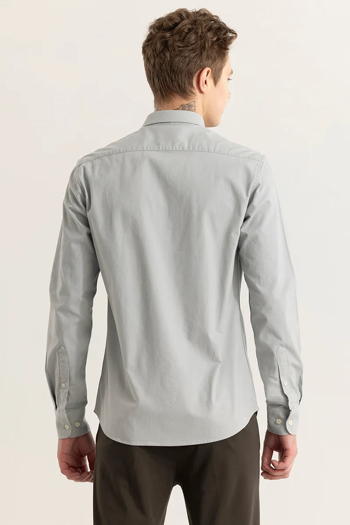 Shirtolo Plain Light Grey Shirt