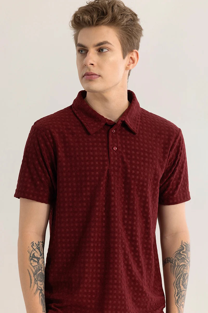 Eloquent Maroon Polo T-Shirt