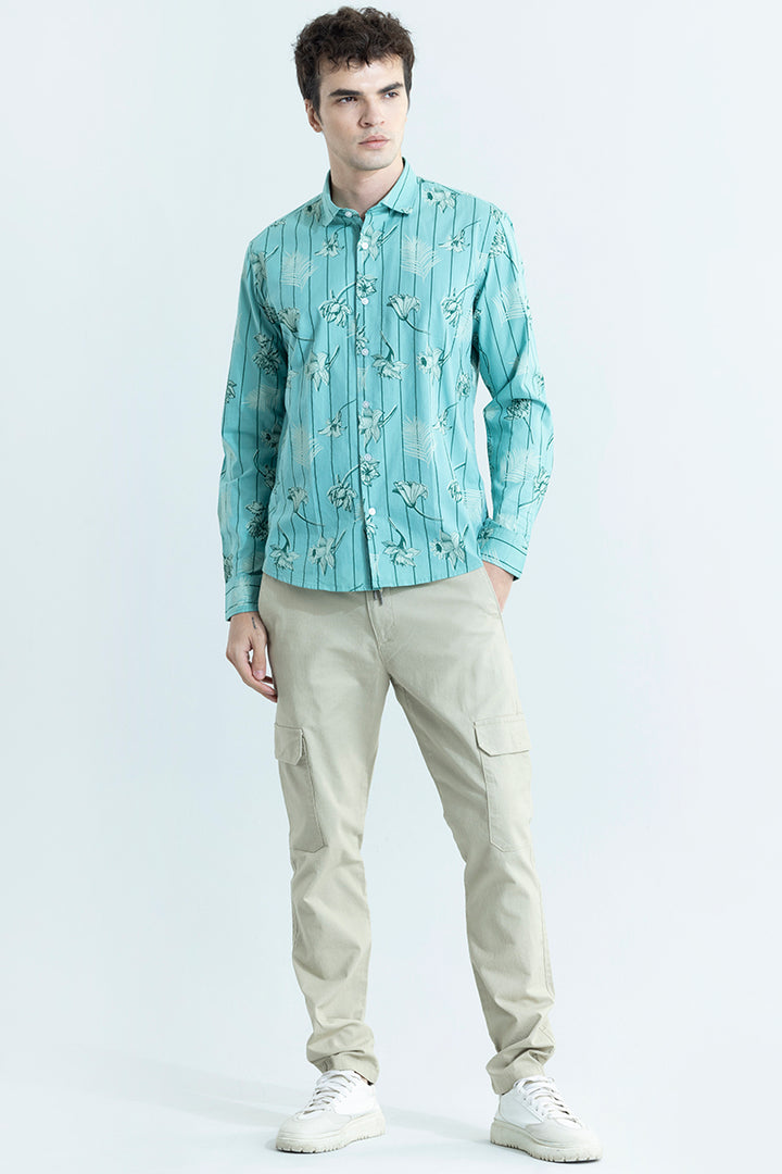 Fleur Blue Shirt