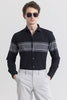 Stripelush Jet Black Stripe Shirt